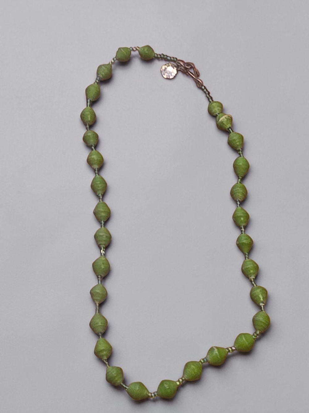 Green Beaded Women's Necklace